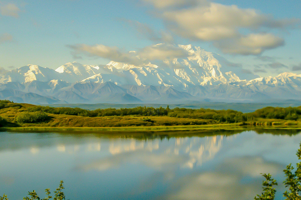 Denali at Wonder Lake Metal Print